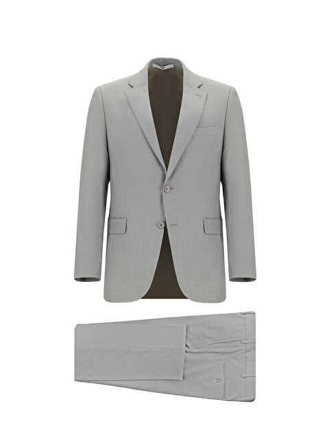 Kiğılı Slim Fit Dar Kesim Klasik Desenli Takım Elbise