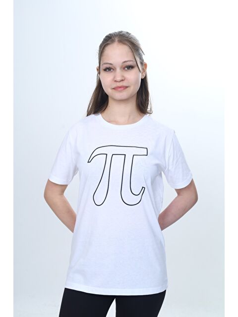 Toontoykids Unisex Çocuk Pi Sayı Baskılı Bisiklet Yaka Refax Fit Kısa Kollu T-shırt - S000517246-20063