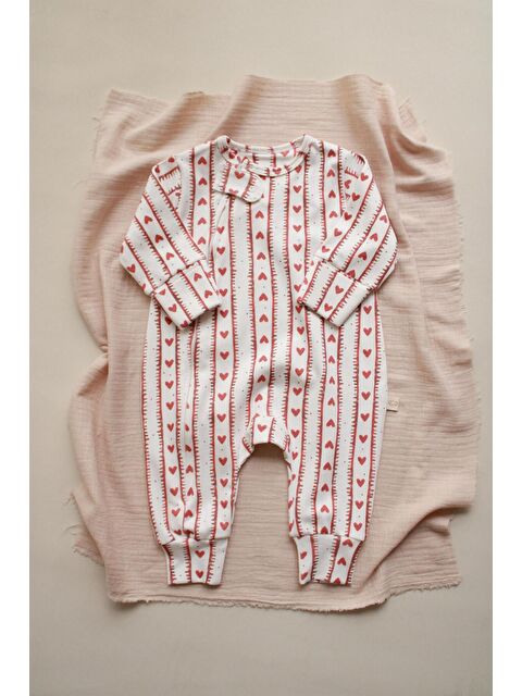 Oh La La Koala For Little Ones Kalp Baby Fluff Serisi Fermuarlı Tulum