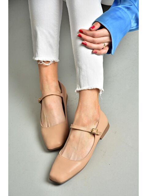 Fox Shoes S7262525 Ten Kadın Babet