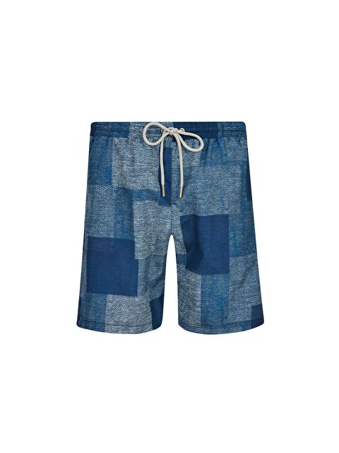 Lapi·eno Erkek Deniz Havuz Şortu Desenli Tom S280 Koyu Lacivert - S000173966-29672