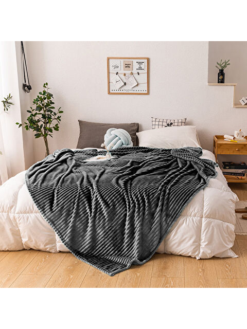 Mulberry Tek Kişilik Fitilli Yumuşak Dokulu Battaniye 170 x 230 cm