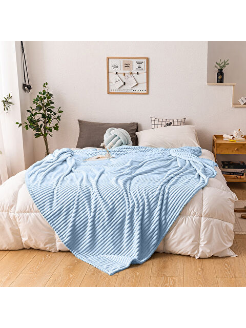 Mulberry Tek Kişilik Fitilli Yumuşak Dokulu Battaniye 170 x 230 cm