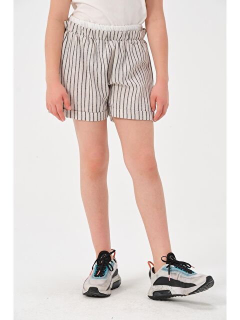 JAZZİEE Genç Kız Çocuk Çizgili Şort - S000315712-19351