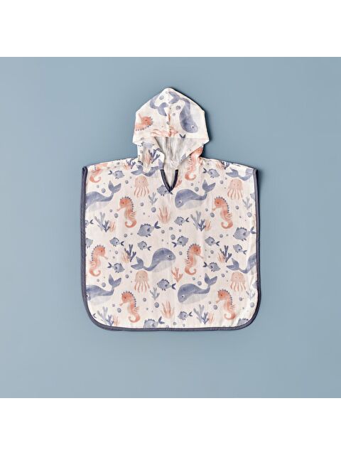 Bella Maison Marine Baskılı Müslin Panço - S000215129-23173