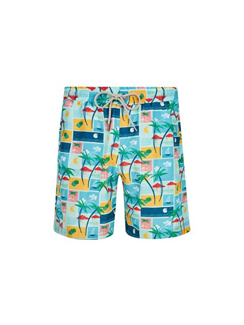 Lapi·eno Erkek Deniz Havuz Şortu Desenli Benny S240 Mint - S000173968-17259