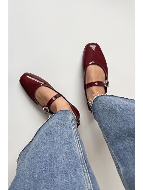 Straswans Berny  Kadın  Kemer  Detay  Rugan  Babet Bordo - S000513165-19951