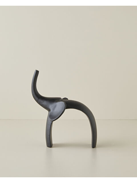 English Home Elephant Alüminyum Biblo 18 cm Siyah