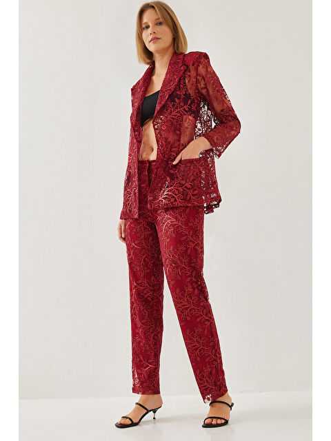 SHADE Kadın Payetli Yarı Şeffaf Dokulu Alt-Üst Takım MBMS - S000372355-19951