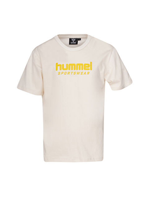 Hummel Adellan Erkek Çocuk Ekru Yuvarlak Yaka Tişört - S000517261-19965