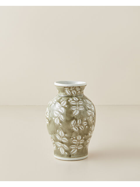 English Home Valera Porselen Vazo 15,5 cm Yeşil