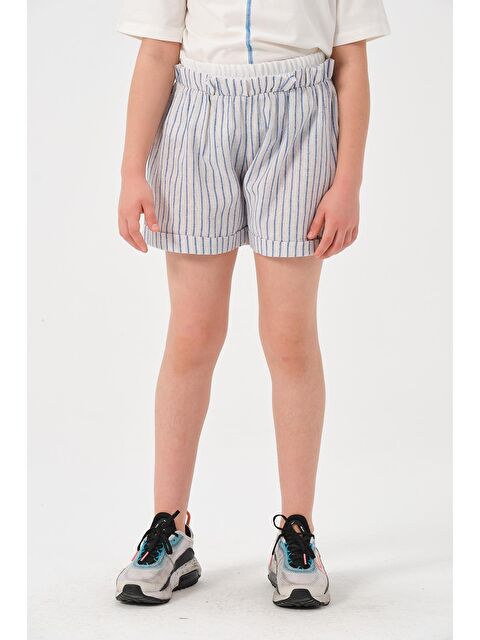 JAZZİEE Genç Kız Çocuk Çizgili Şort - S000315713-21164