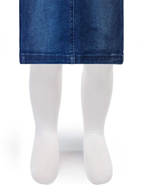 Civil Baby Kız Bebek Külotlu Çorap 0-12 Ay Ekru