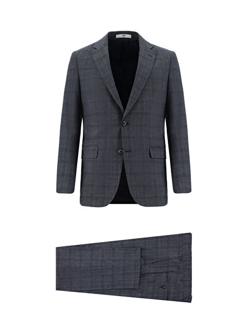Kiğılı Regular Fit Klasik Ekose Takım Elbise - S000410281-19459