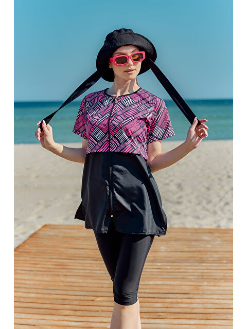 Remsa Mayo Kısa Kollu Yarı Kapalı Mayo Sude R2801 - S000407966-19351