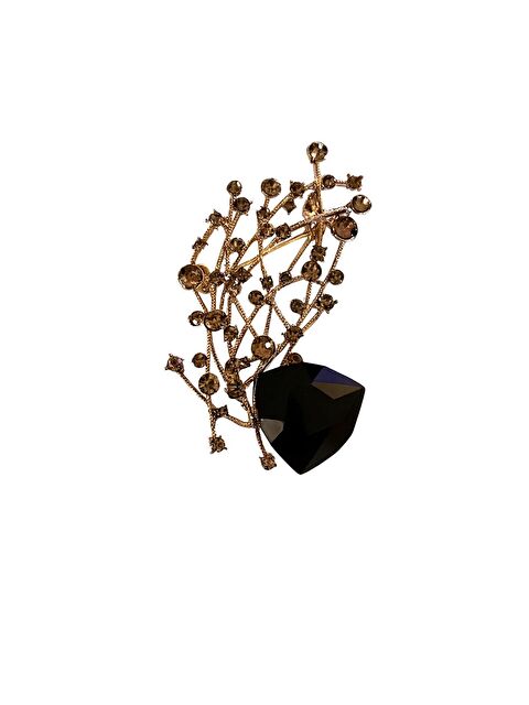 New Obsessions Sonsuzluk Dalı Büyük Taşlı Broş Yaka İğnesi - S000486950-19351