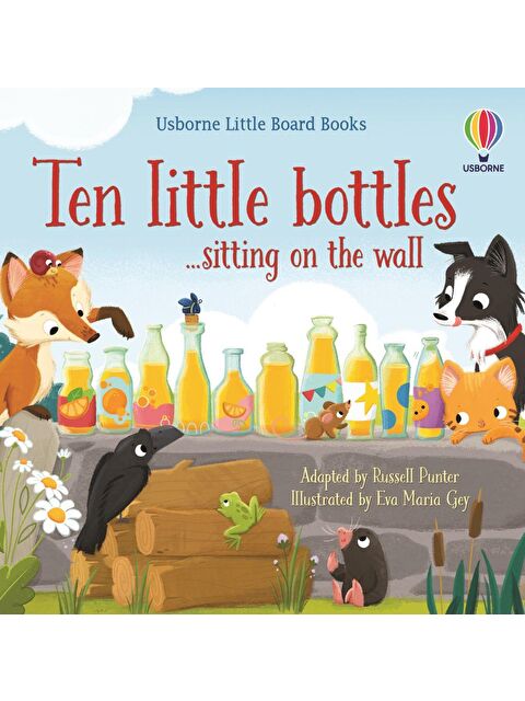 Usborne Publishing Little Board Books: Ten Little Bottles Sitting On the Wall - S000456434-23173
