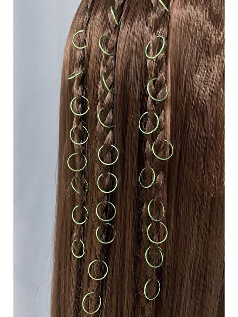 New Obsessions Yeşil Renkli Saç Küpesi 50 adet - S000160517-18194