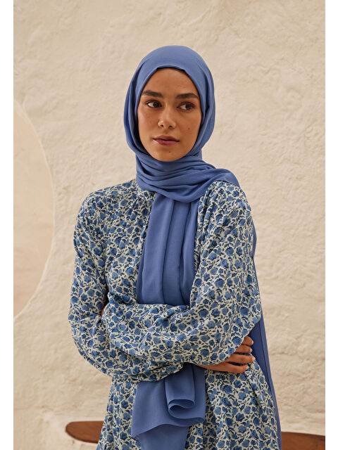 Fresh Scarfs Rami Viskon Şal Jean Mavi - S000420268-37525