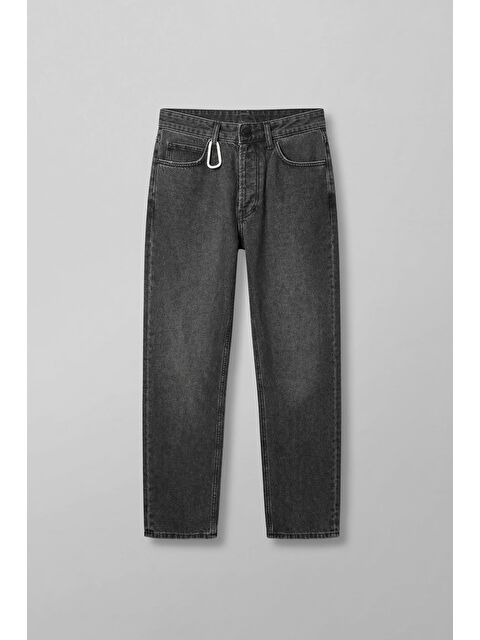 Abluka Online Erkek Relaxed Straight Fit Basic Jean Gri
