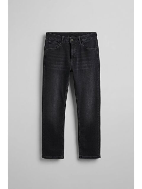 Abluka Online Erkek Regular Fit Basic Jean Pantolon Siyah