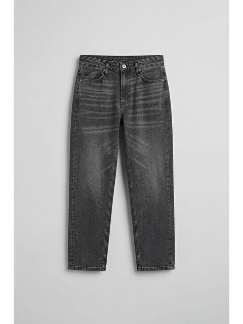 Abluka Online Erkek Boyfriend Yıkamalı Jean Pantolon Antrasit