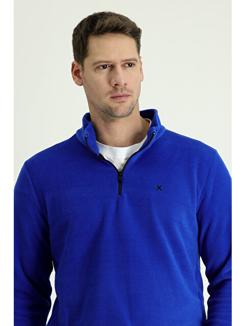 Kiğılı Polo Club Yarım Fermuarlı Nakışlı Polar Sweatshirt - S000405069-23710