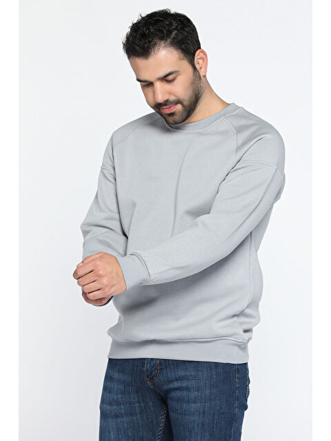 Mishar İtalia Üç İplik Şardonlu Bisiklet Yaka Erkek Sweatshirt - S000308512-20600