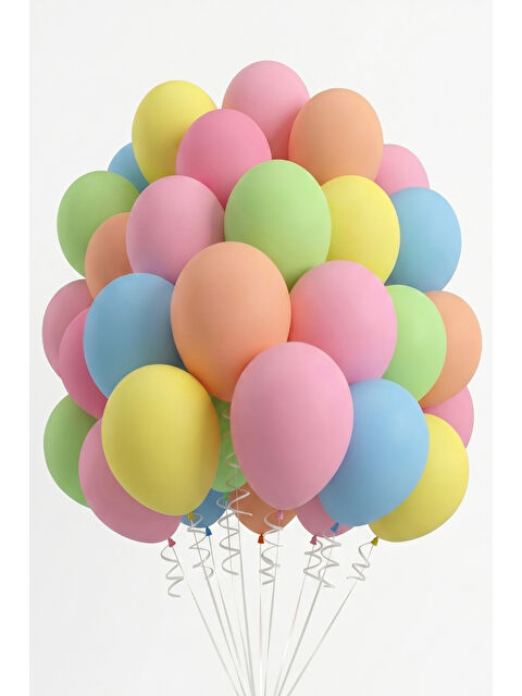Le Mabelle Çok Renkli Pastel Tonları 20'li Balon Set