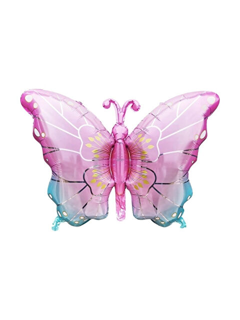 Le Mabelle Pembe Kelebek Figür Parti Balonu
