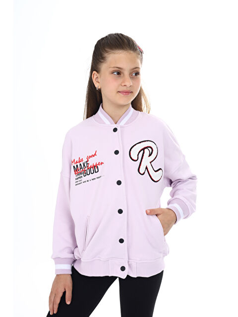 Toontoykids Kız Çocuk Baskılı Kolej Ceket - S000304614-23370