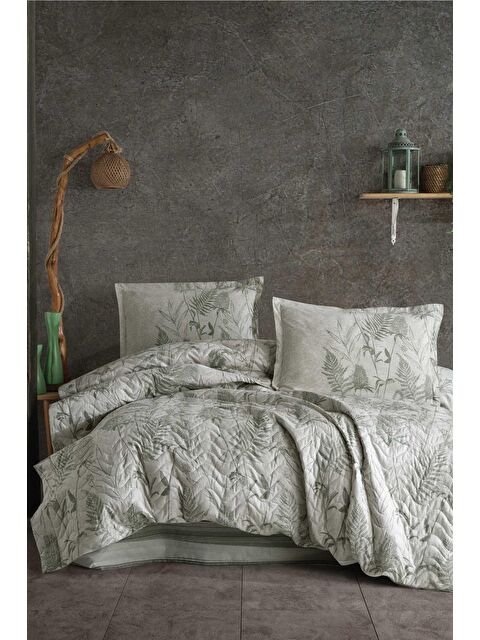 Clasy %100 Pamuk Çift Kişilik Dört Mevsim Set Tuva Mint - S000158664-34927