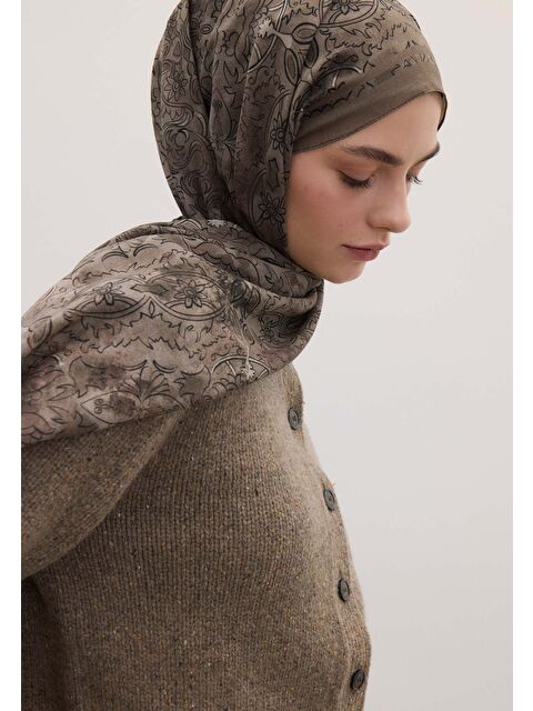 Fresh Scarfs Hesperıa Desen Şal Duman - S000458381-29351