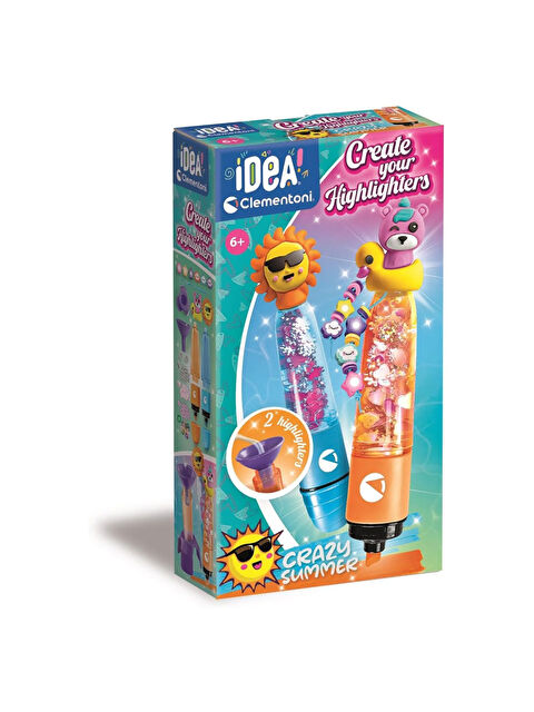 Clementoni Idea Fosforlu Kalem Tasarım Seti Çılgın Yaz 18130 - S000516449-10231