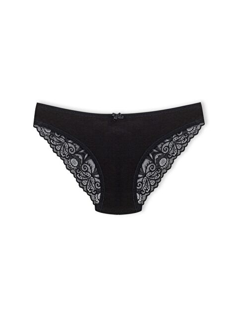 Hnx Pamuklu Arkası V Dantel Slip Kadın Külot - S000134192-19351