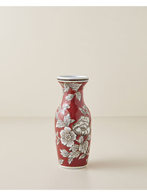 English Home Valeria Porselen Vazo 20 cm Kırmızı
