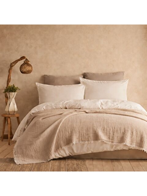 Mulberry 4 Katlı Müslin Pike Çift Kişilik I Battal Boy – %100 Pamuklu, Nefes Alabilir, Yumuşak Dokulu Dört M