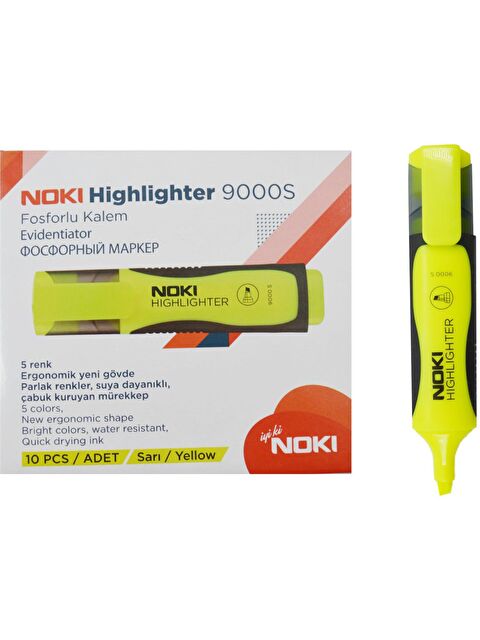 Noki Fosforlu Kalem 10 Adet Sarı - S000136285-20072