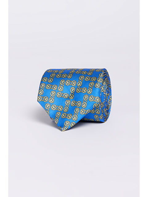Altınyıldız Classics Erkek Mavi Desenli Kravat