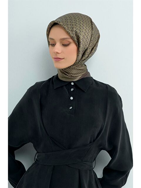 ARMİNE Saf İpek Twill Eşarp 9502D 55