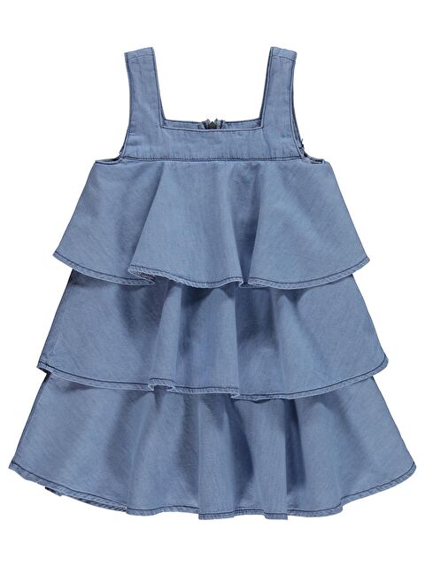 Civil Girls Kat Kat 2-5 Yaş Elbise - Mavi