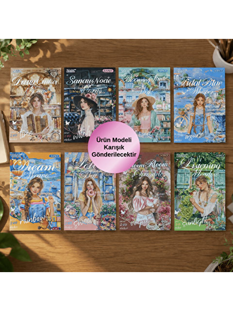 Bam Hediyelik Eşya BAM 2334 20 Sayfa Plastik Retro Etiket Defteri