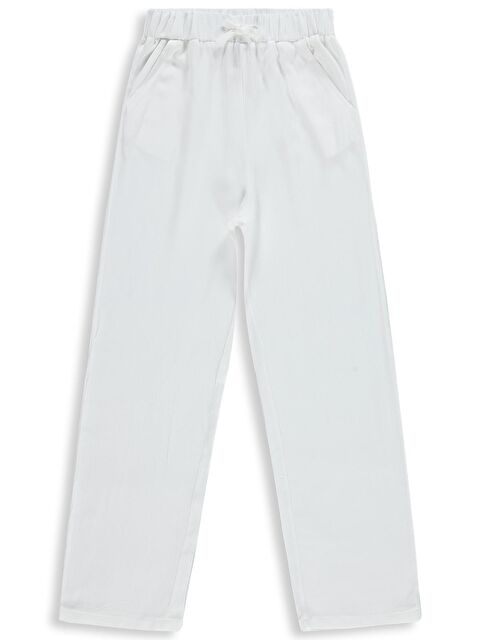 Civil Girls Bol Paça 10-13 Yaş Pantolon - Kırık Beyaz
