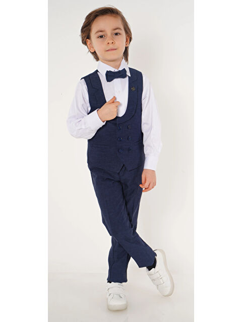 Myhanne Papyonlu Yelekli Takım Elbise 3103 - S000318402-21164