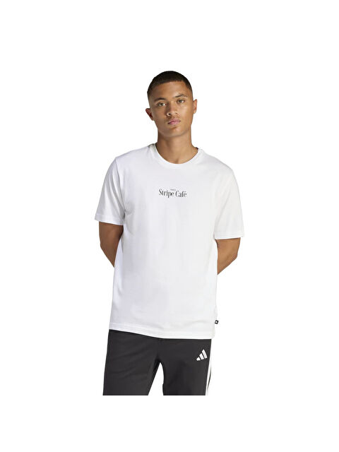 Adidas Donut Box Erkek Beyaz Yuvarlak Yaka Tişört - S000526769-20063