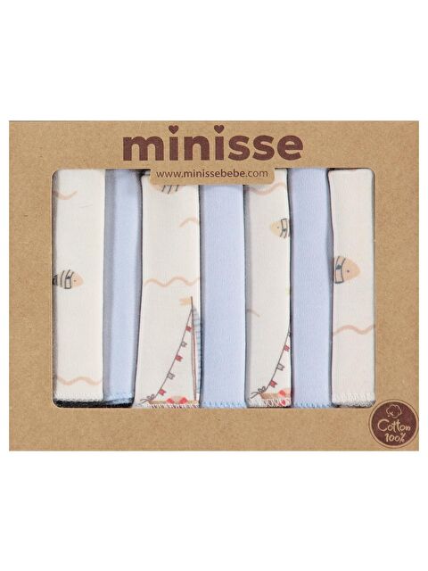 Civil Baby Yelken Baskılı Ağız Bezi ve Mendili - Ekru