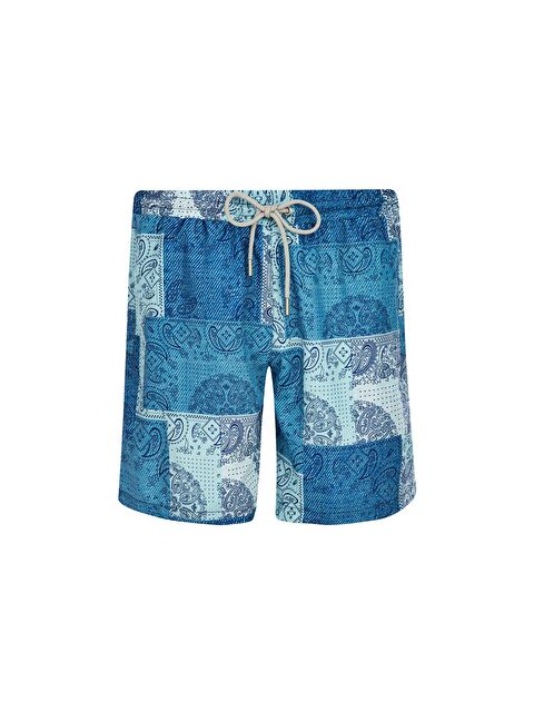 Remsa Erkek Deniz Havuz Şortu Desenli Orıs S277 Mavi - S000189226-17234
