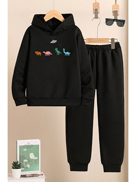 uyguntarz Dinozor Baskılı Çocuk Rahat Eşofman Takımı - S000333118-19351