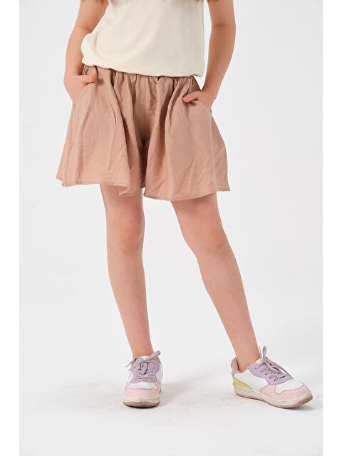 JAZZİEE Genç Kız Çocuk Etek Görünümlü Dokuma Şort - S000315722-19928