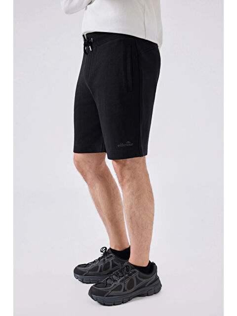 Ellesse Logolu Pamuklu Belden Bağlamalı Short 6SM4010-BK